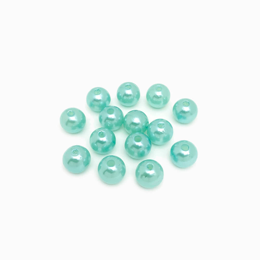 Pérola sintética verde agua