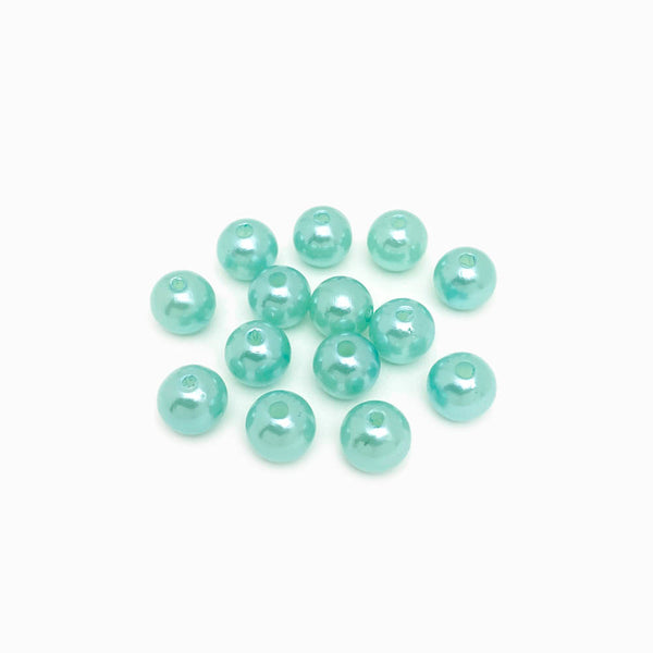 Pérola sintética verde agua