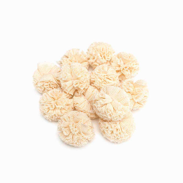 Pompom Bola de Renda 20mm BEGE