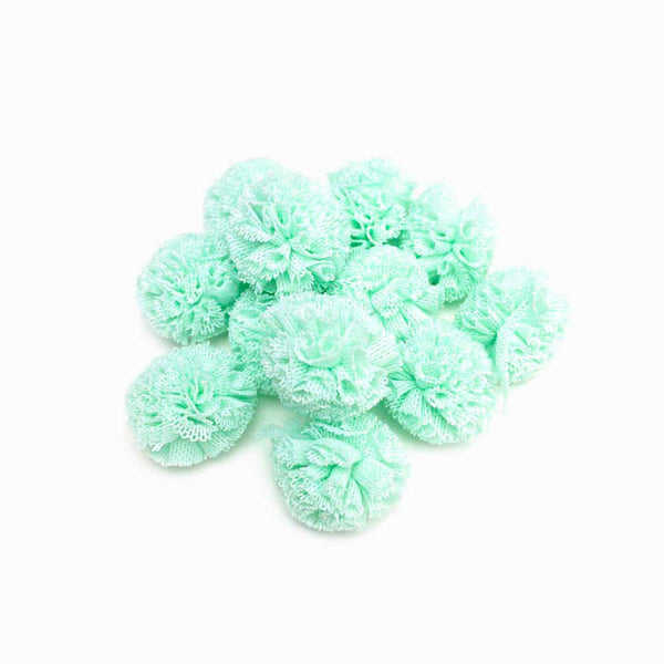 Pompom Bola de Renda 20mm Verde Água