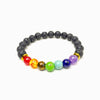 Pulseira com pedras dos 7 chakras 8mm