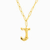 Colar aço inox dourado com letra J