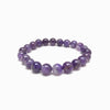 pulseira ametista 8mm com fundo branco