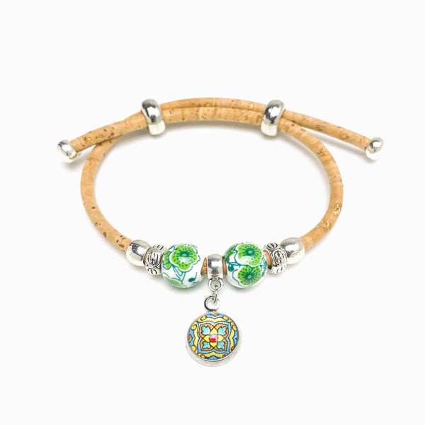 Pack 3 Pulseira de Cortiça Ajustável com Mandala