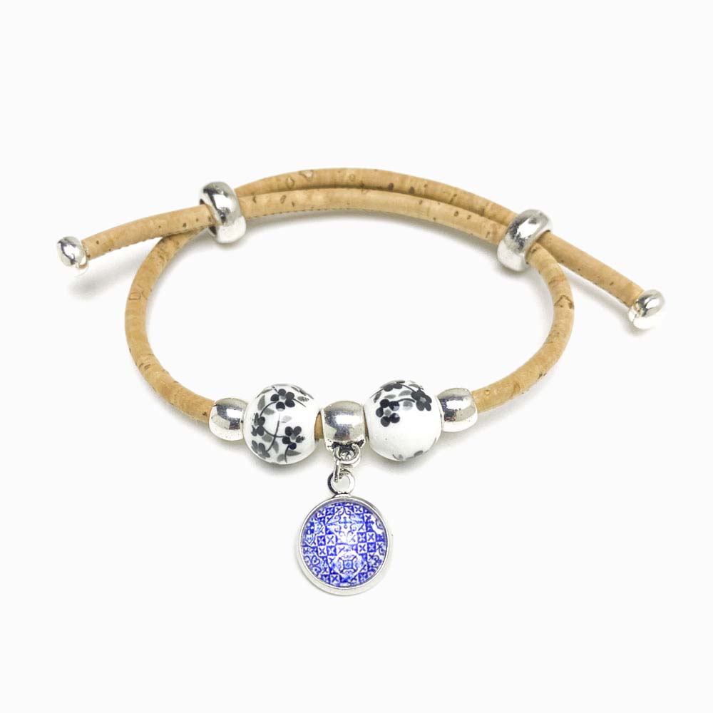 Pack 3 Pulseira de Cortiça Ajustável com Mandala