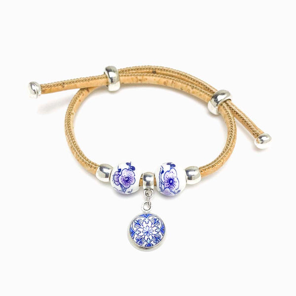 Pack 3 Pulseira de Cortiça Ajustável com Mandala