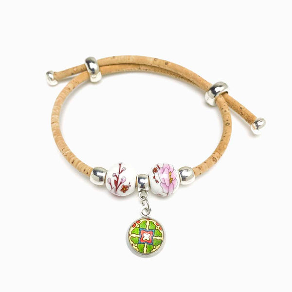 Pack 3 Pulseira de Cortiça Ajustável com Mandala