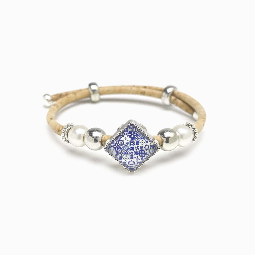 pulseira de cortiça com mandala