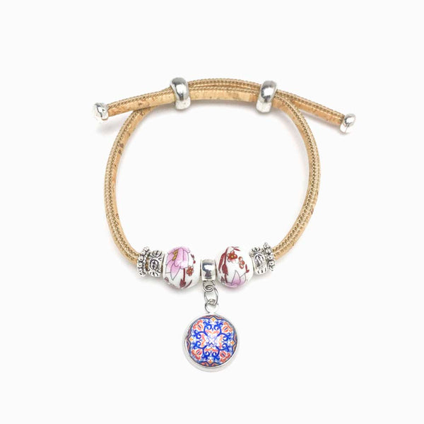 pulseira de cortiça com mandala