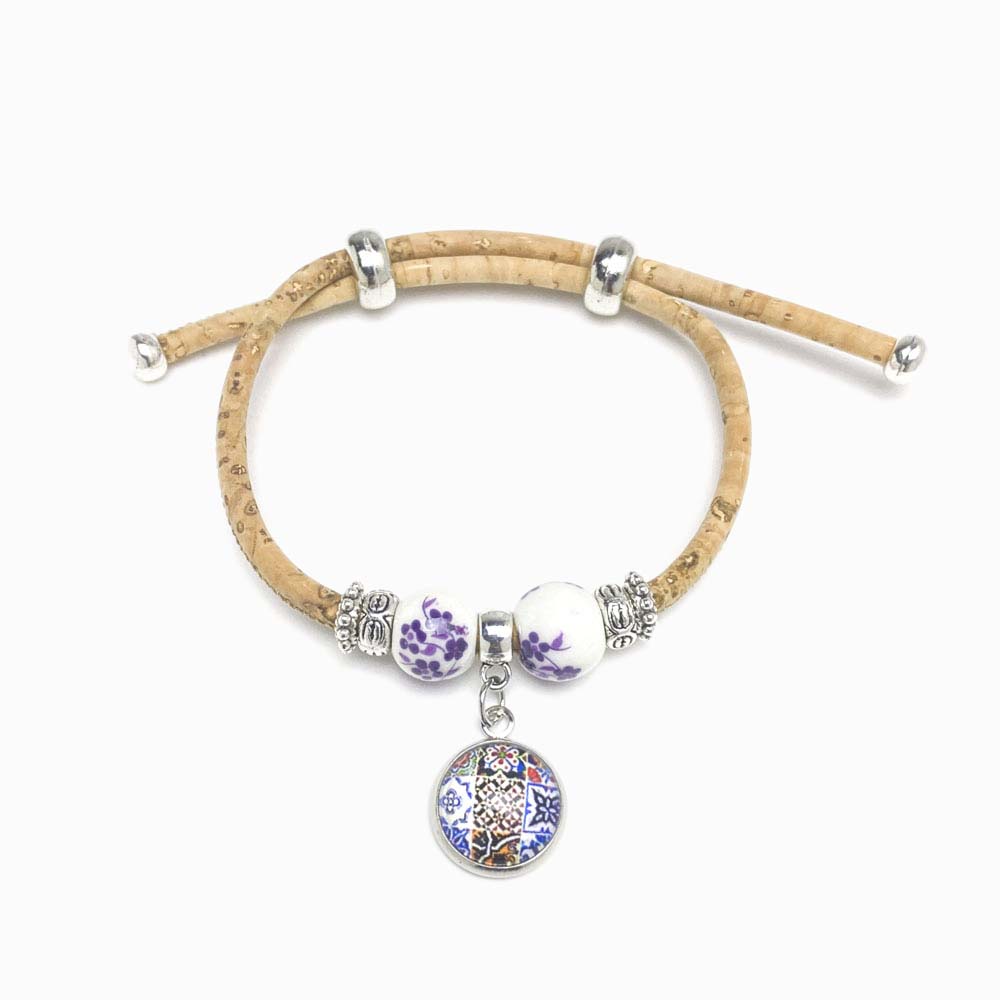 pulseira de cortiça com mandala