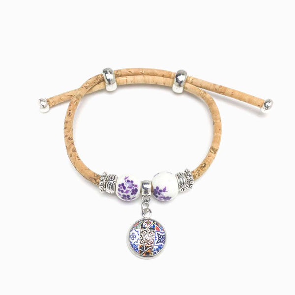 pulseira de cortiça com mandala