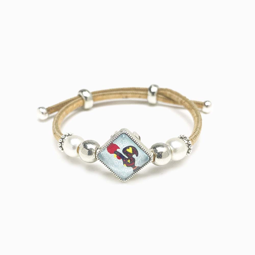 pulseira de cortiça com mandala