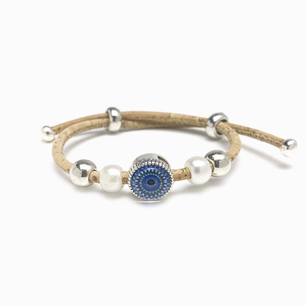 pulseira de cortiça com mandala