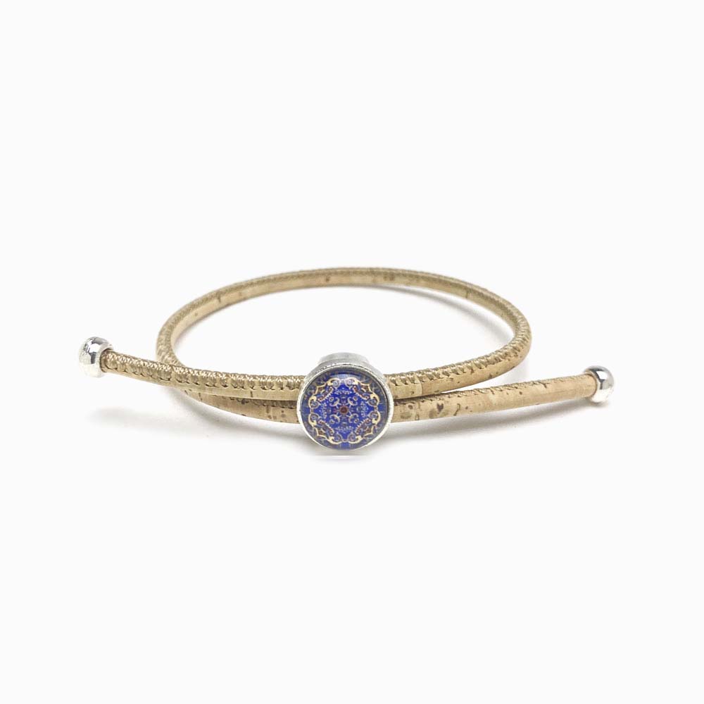 Pack 3 Pulseira de Cortiça Ajustável com Mandala