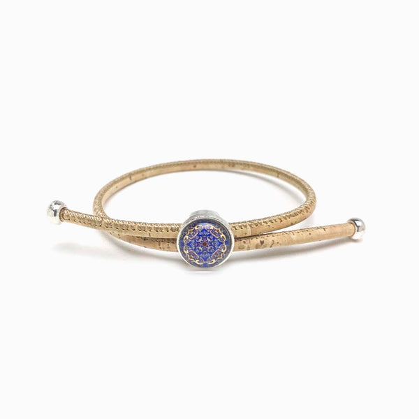 Pack 3 Pulseira de Cortiça Ajustável com Mandala