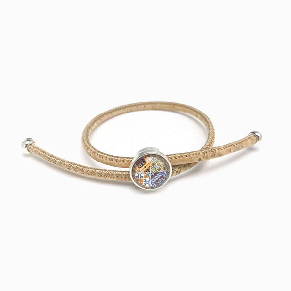 pulseira de cortiça com mandala