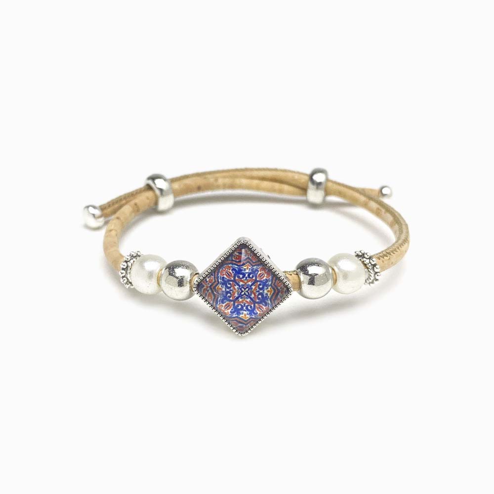 pulseira de cortiça com mandala