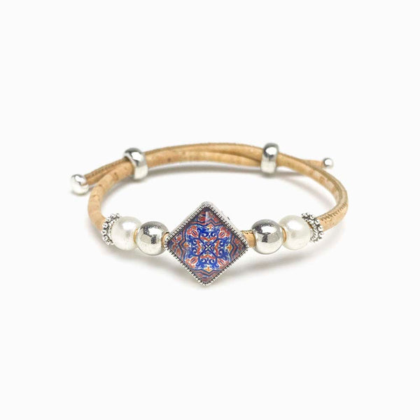 pulseira de cortiça com mandala