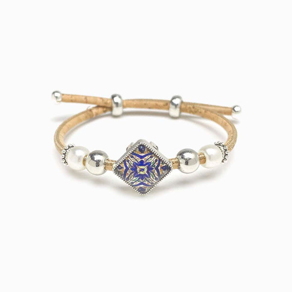 pulseira de cortiça com mandala