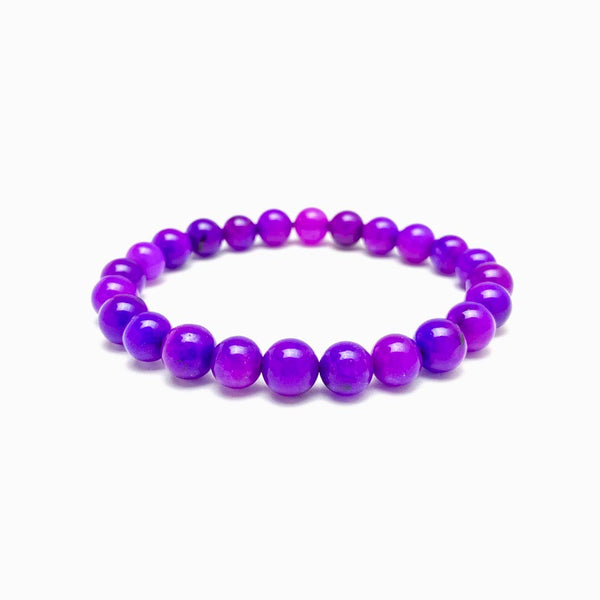 PULSEIRA JADE ROXO 8MM COM FUNDO BRANCO