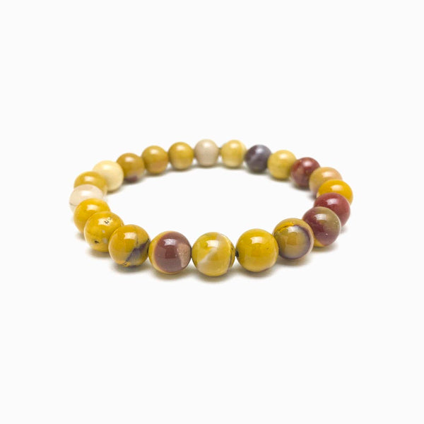 pulseira jaspe mookaite 8mm com fundo branco