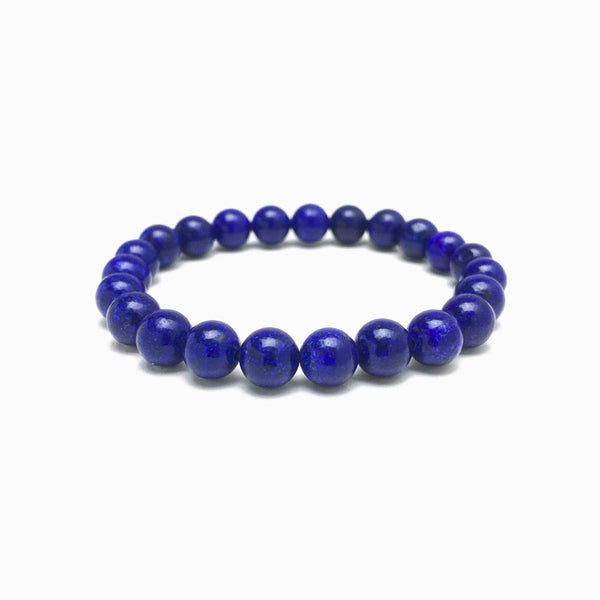 pulseira lápis lazuli 8mm com fundo branco
