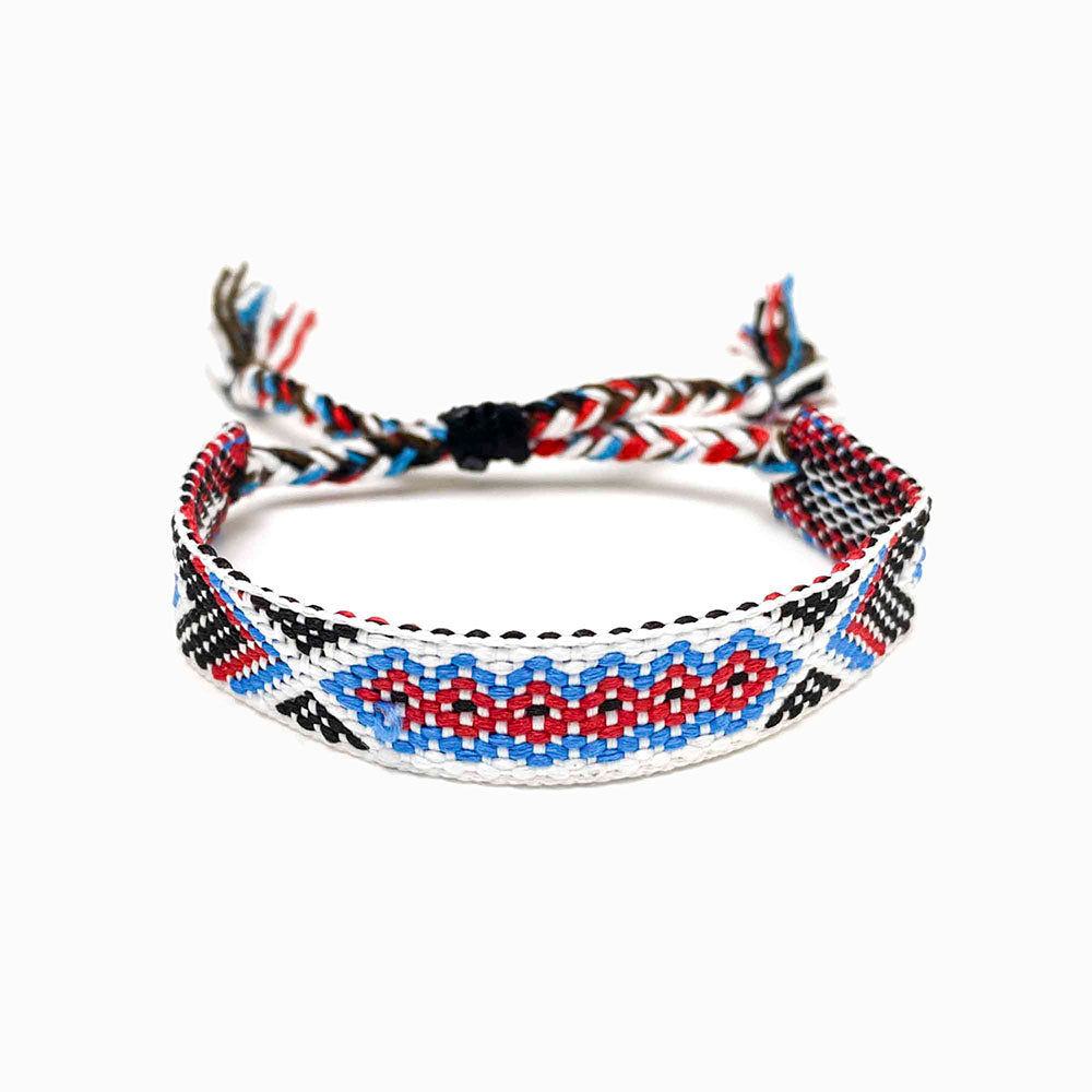 Pulseira macramé colorida