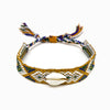 Pulseira macramé de algodão com búzio