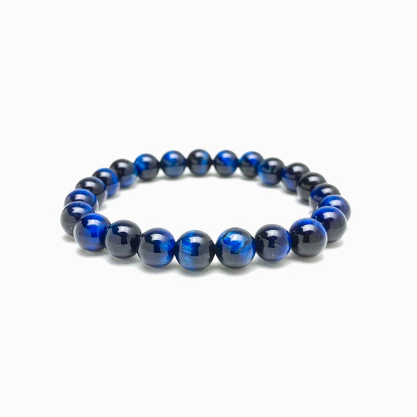 pulseira olho de tigre azul royal 8mm