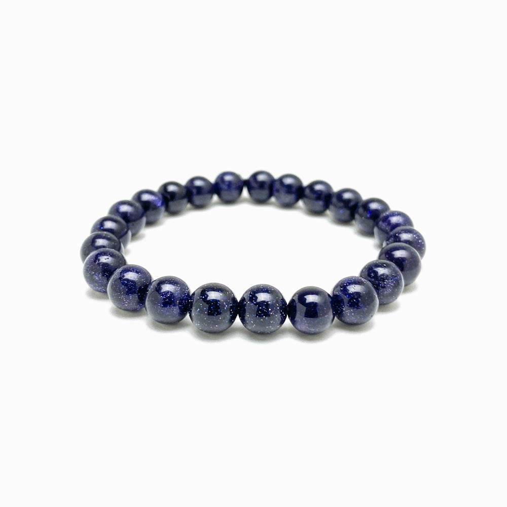 pulseira pedra da estrela 8mm com fundo branco