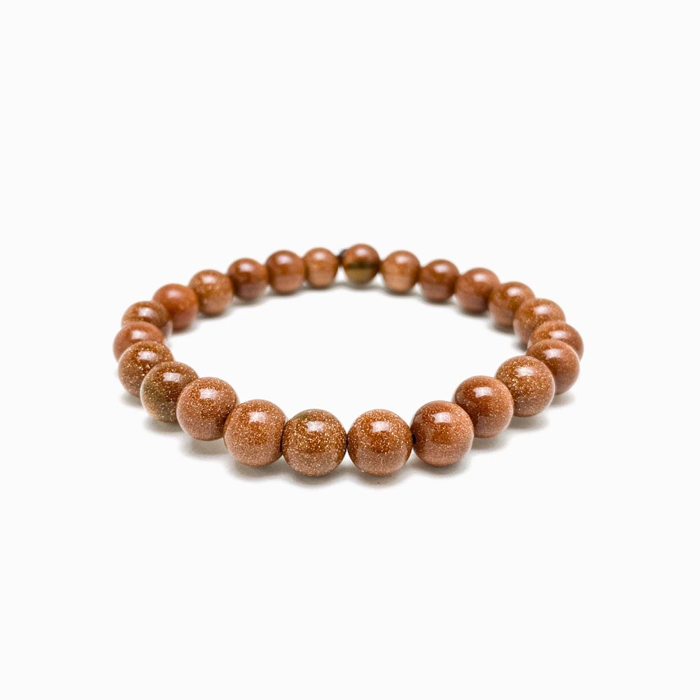 pulseira pedra do sol 8mm com fundo branco