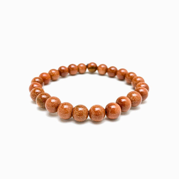 pulseira pedra do sol 8mm com fundo branco