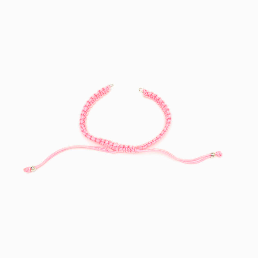 Pulseira macramé ajustável semi pronta