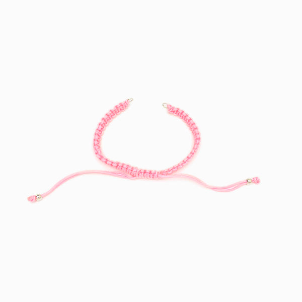 Pulseira macramé ajustável semi pronta