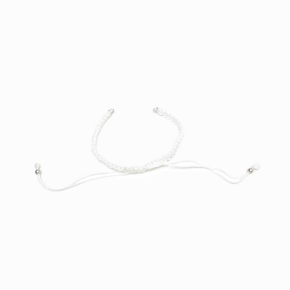 Pulseira macramé ajustável semi pronta