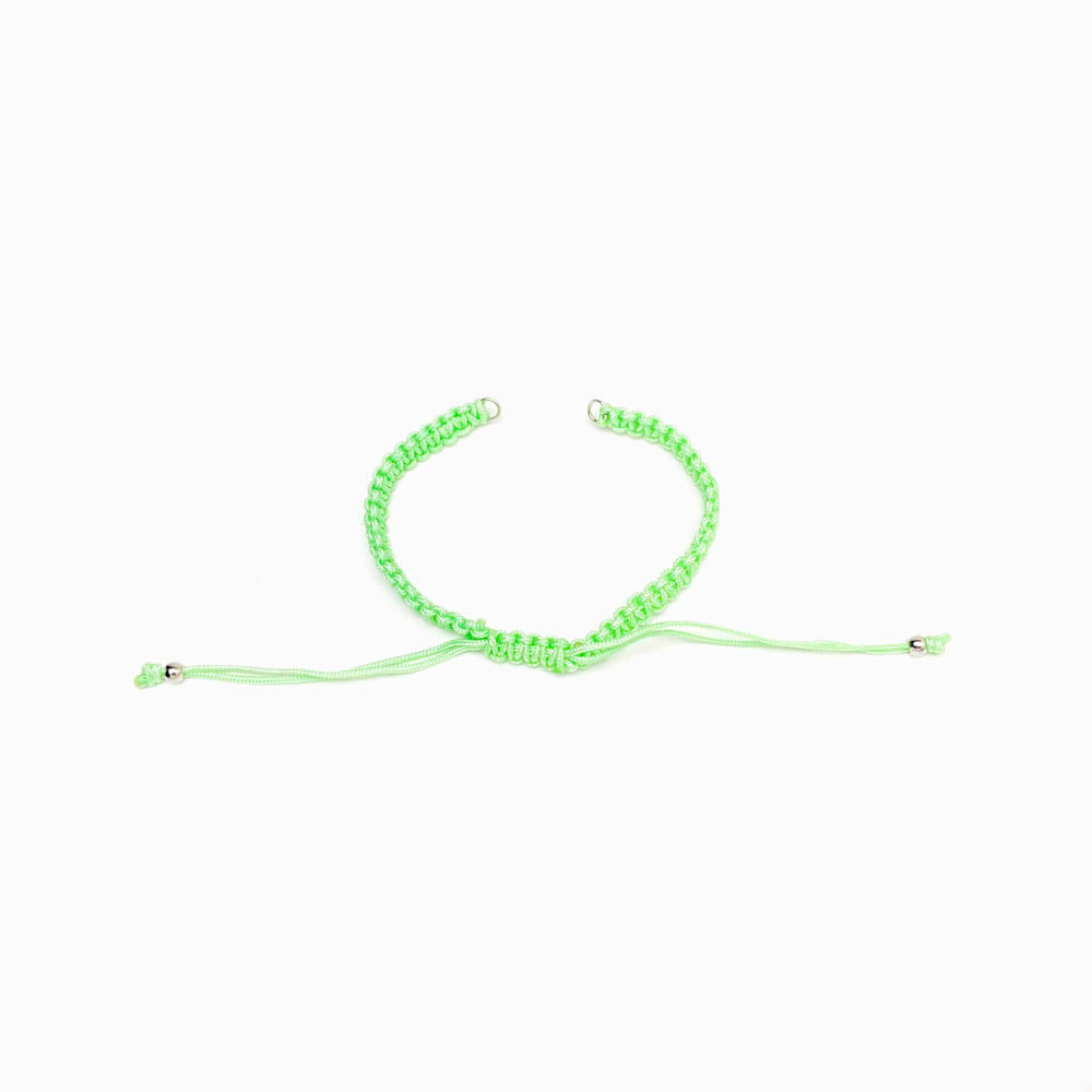 Pulseira macramé ajustável semi pronta