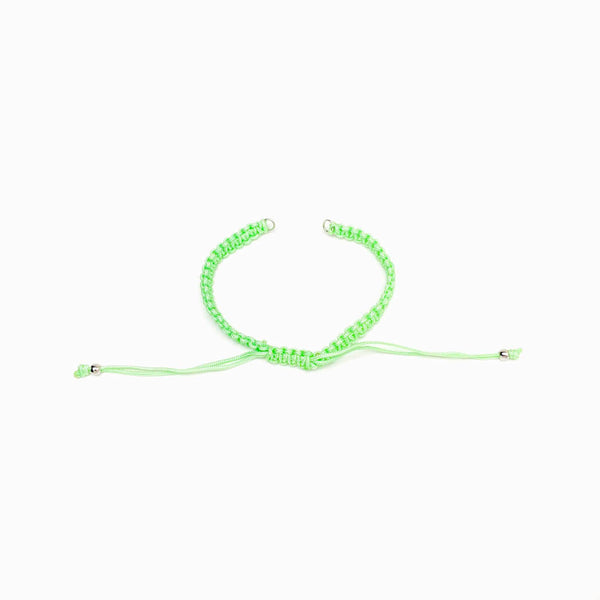 Pulseira macramé ajustável semi pronta