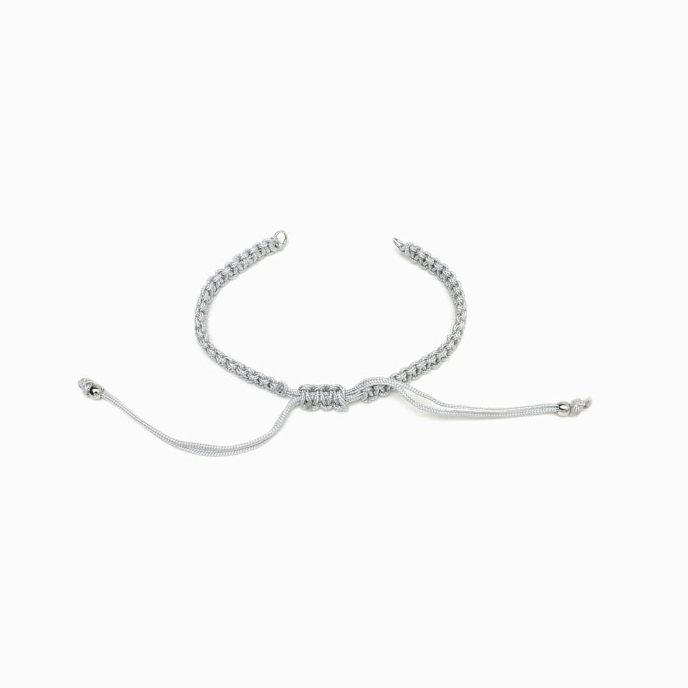 Pulseira macramé ajustável semi pronta