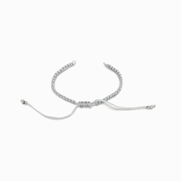 Pulseira macramé ajustável semi pronta