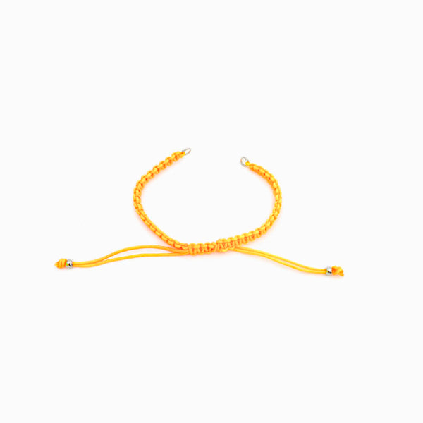 Pulseira macramé ajustável semi pronta