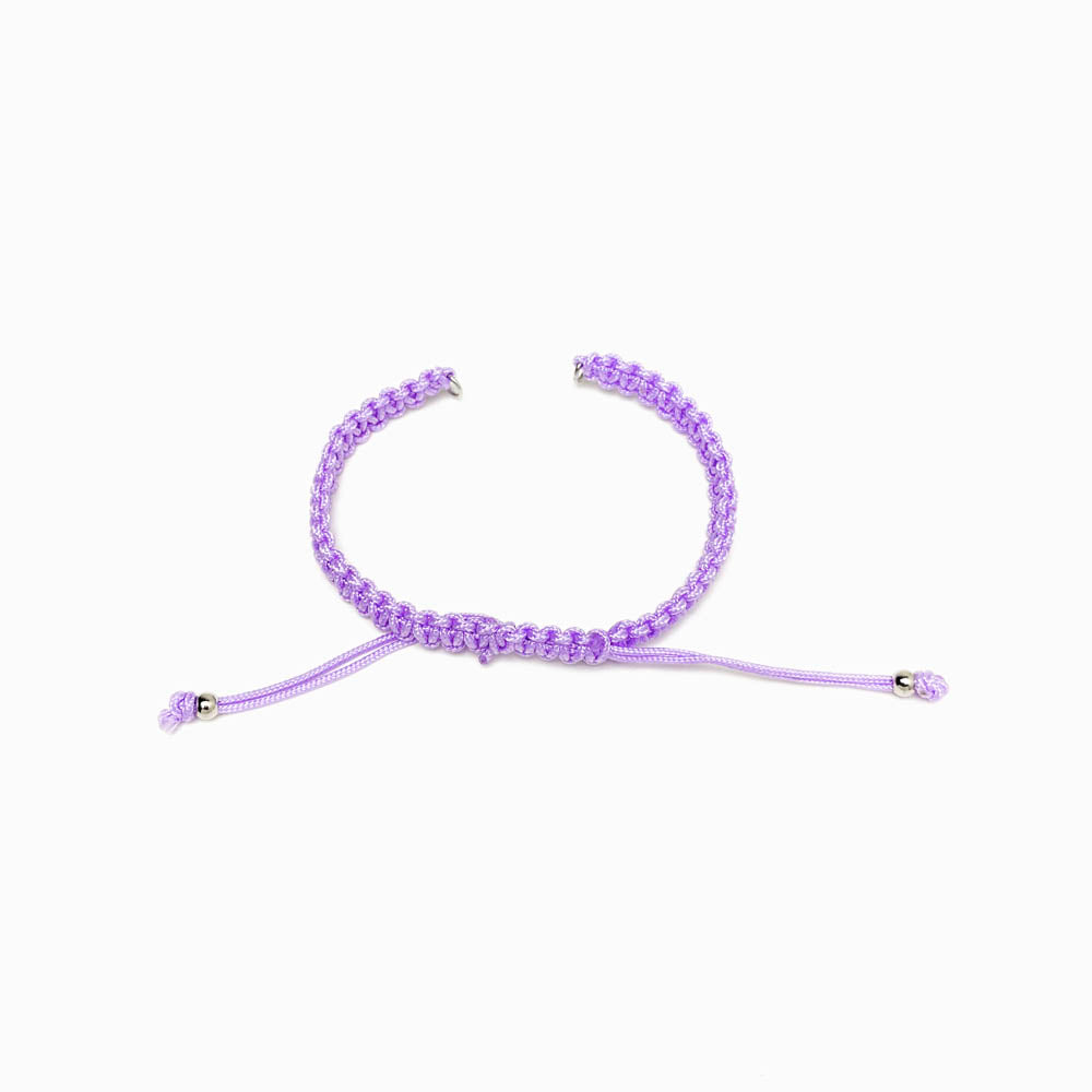 Pulseira macramé ajustável semi pronta
