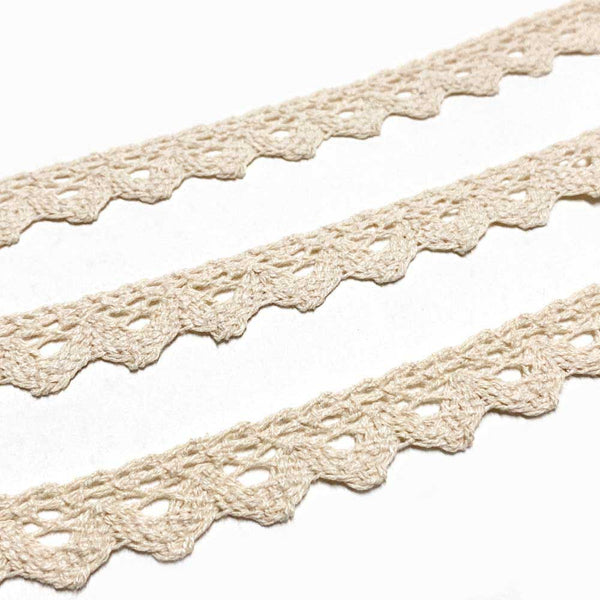 Rendas de Algodão 17mm Bege