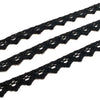 Rendas de Algodão 17mm Preto