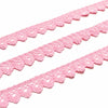 Rendas de Algodão 17mm Rosa