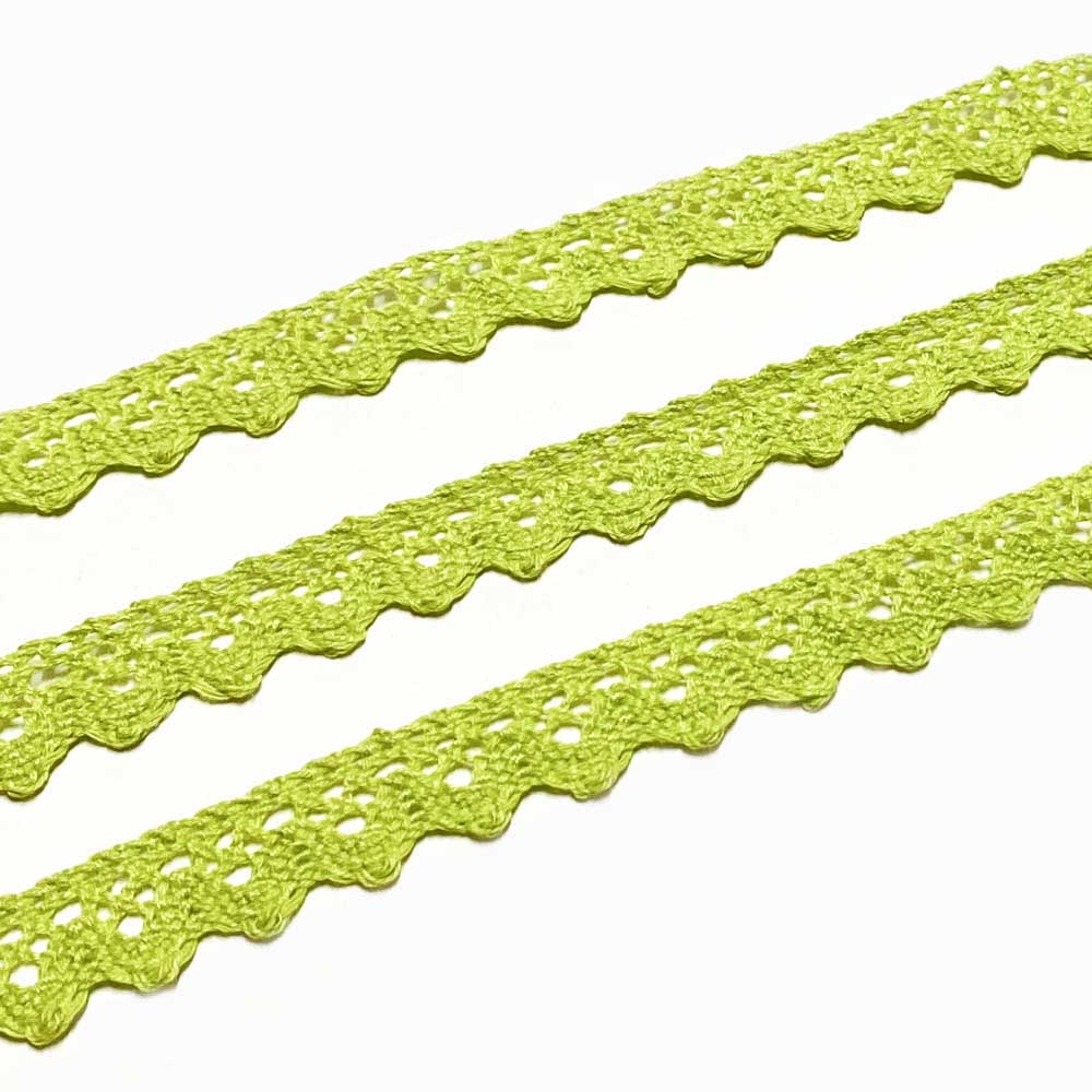Rendas de Algodão 17mm Verde Maça