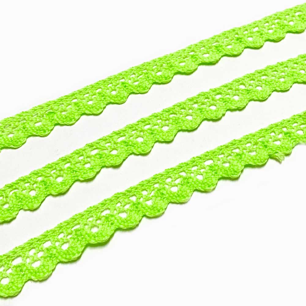 Rendas de Algodão 17mm Verde Paris