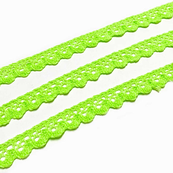 Rendas de Algodão 17mm Verde Paris
