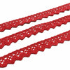Rendas de Algodão 17mm Vermelho