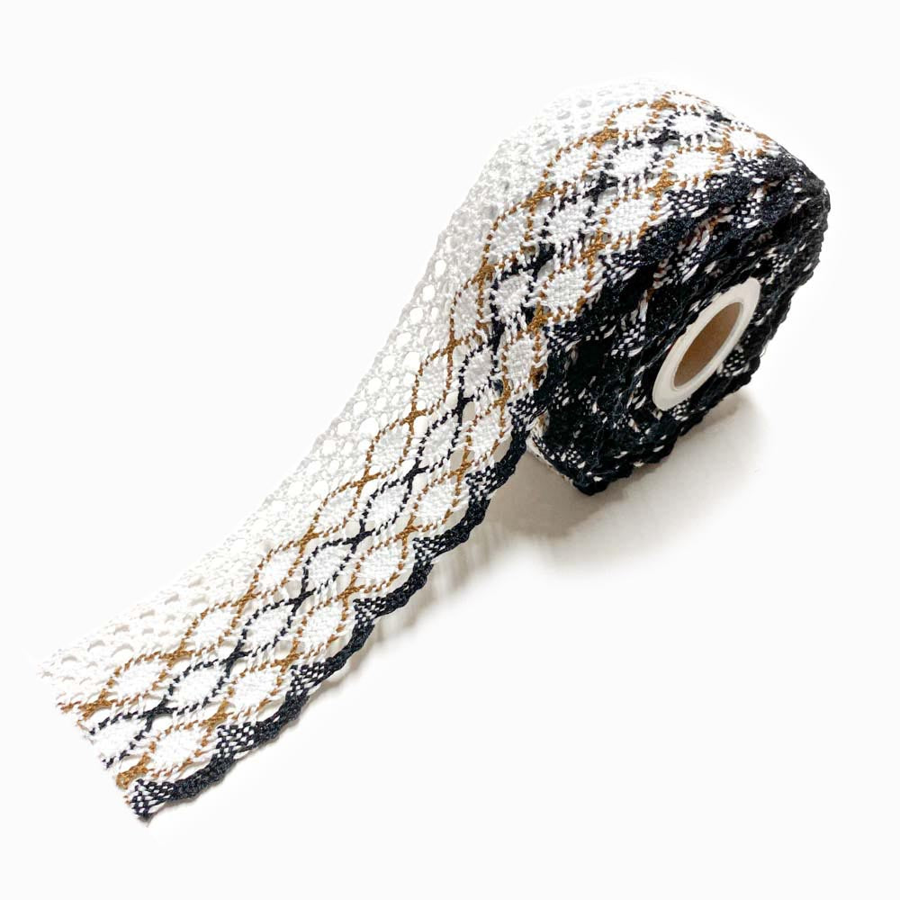 Rendas de Algodão 50mm Castanho