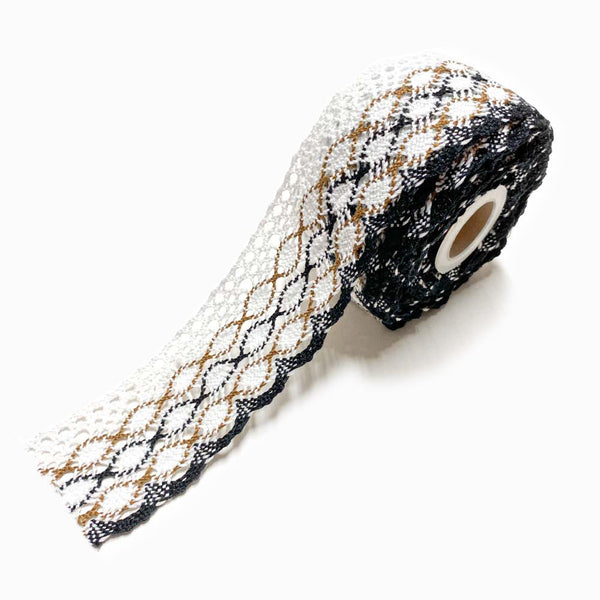 Rendas de Algodão 50mm Castanho